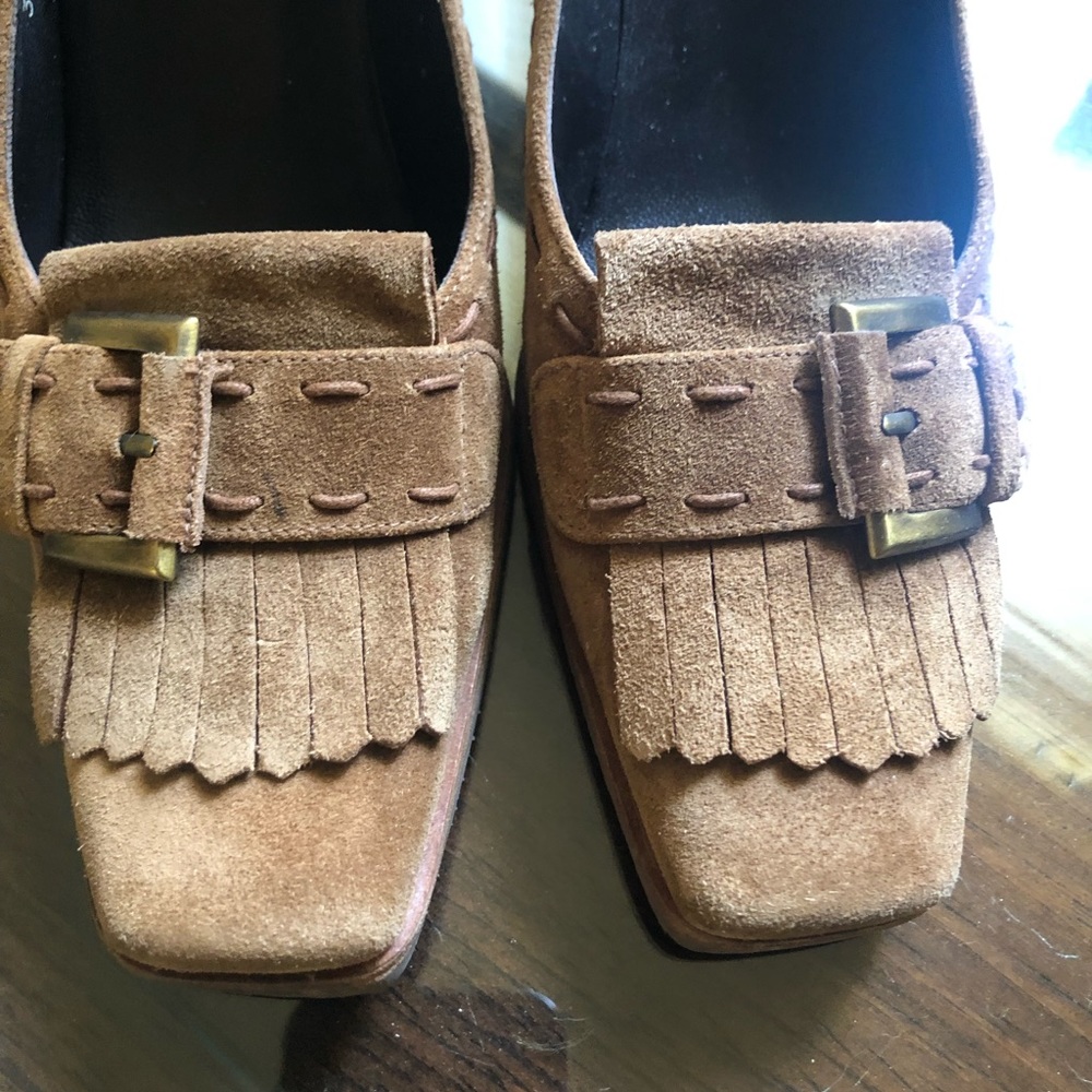 Stuart Weitzman Brown suede wedges - Picture 9 of 9